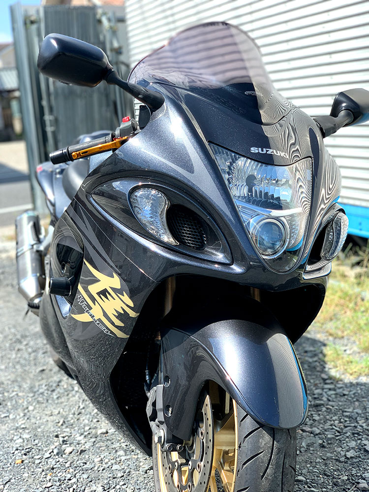 スズキ純正 隼 GSX1300R ヘッドライト GX72A 割れ欠けなし