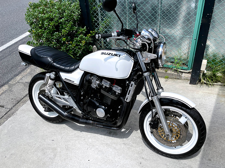 メール便可/取り寄せ GSX400インパルス GK79A カウル4点セット 白/青
